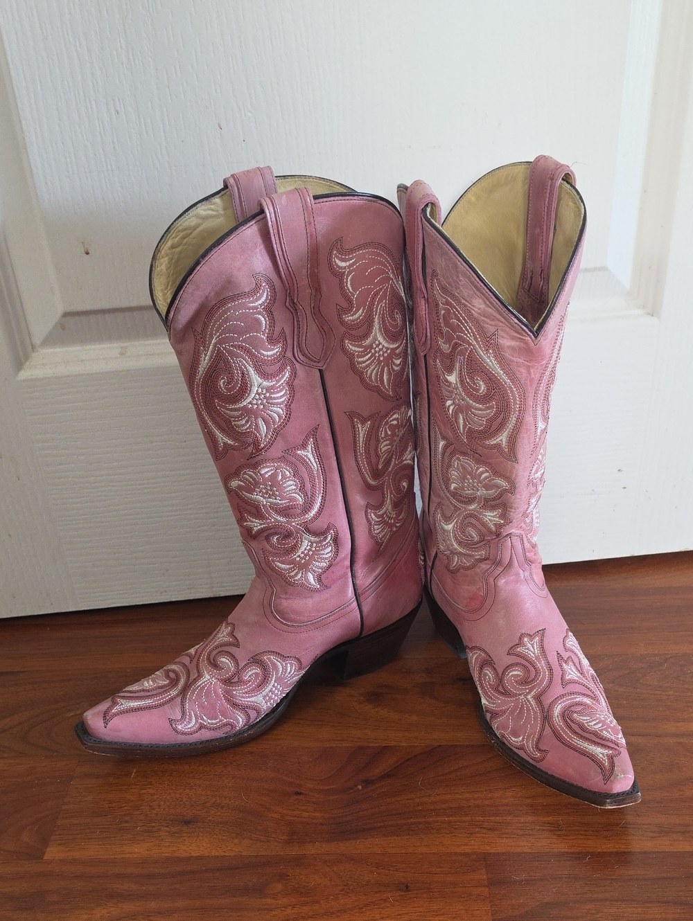 Corral Womens pink Western Leather Cowboy/girl boots Sz10 M